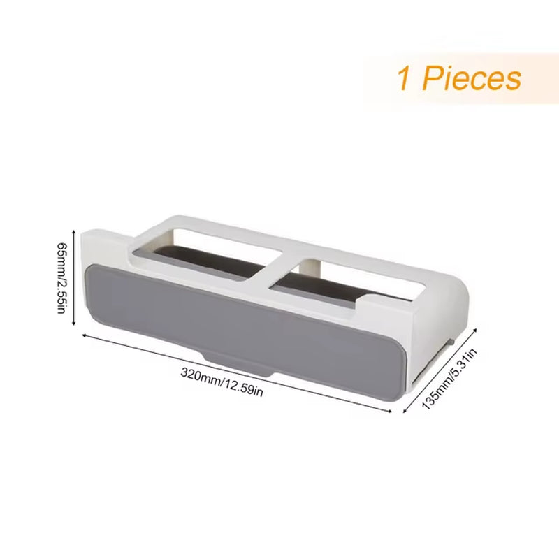 Space-Saving Spice Rack – Self-Adhesive Wall-Mounted Under-Shelf Organizer for Seasoning Bottles